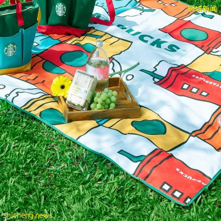 星巴克新品野餐包+野餐毯現已上市！色彩明快，一秒帶給你陽光般的好心情☀️快去感受戶外新鮮空氣吧