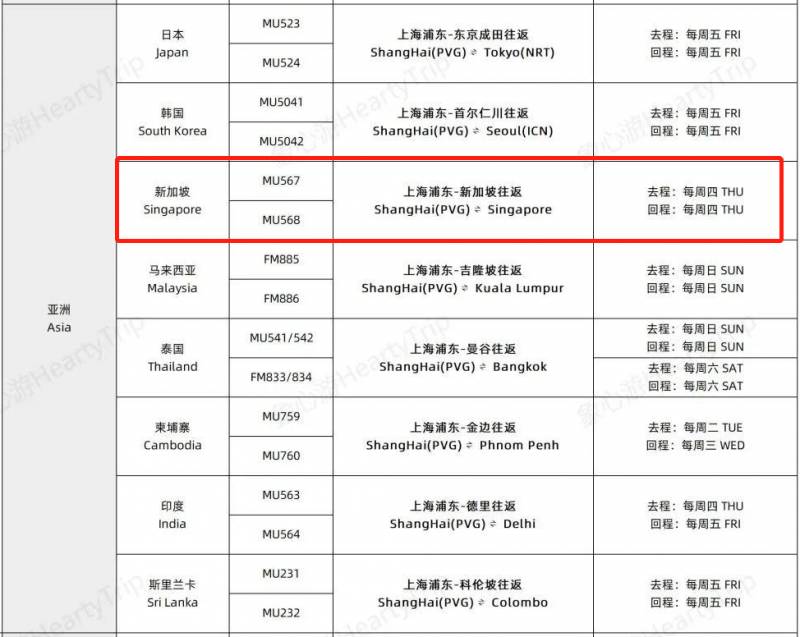 新加坡10月航班計劃出爐，飛中國這個城市最便宜