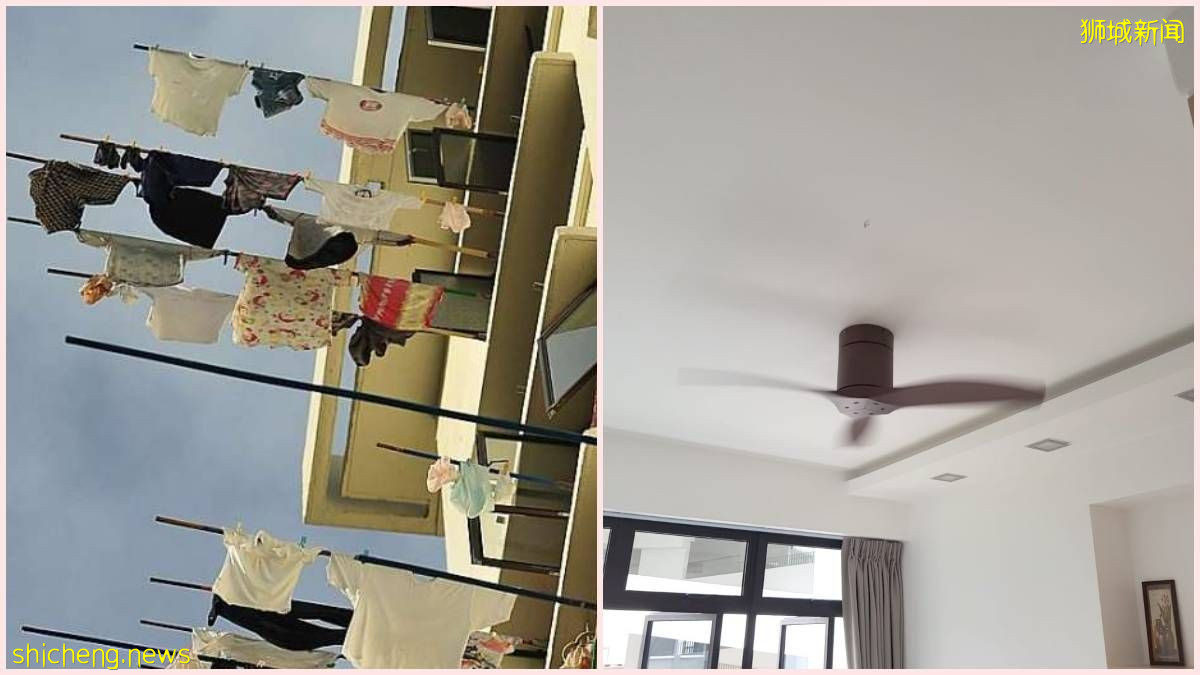 这里的屋主似乎都喜欢拿竹竿捅天花板? 表示不满