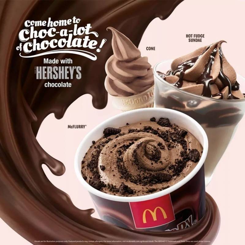 麦当劳和好时合作推出巧克力新甜品啦！一起看看麦当劳VS汉堡王谁更胜一筹吧