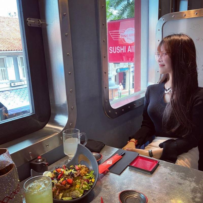 欢迎登机！新加坡航空主题日式餐厅✈️ 乘客们系好安全带，起飞开吃日料咯