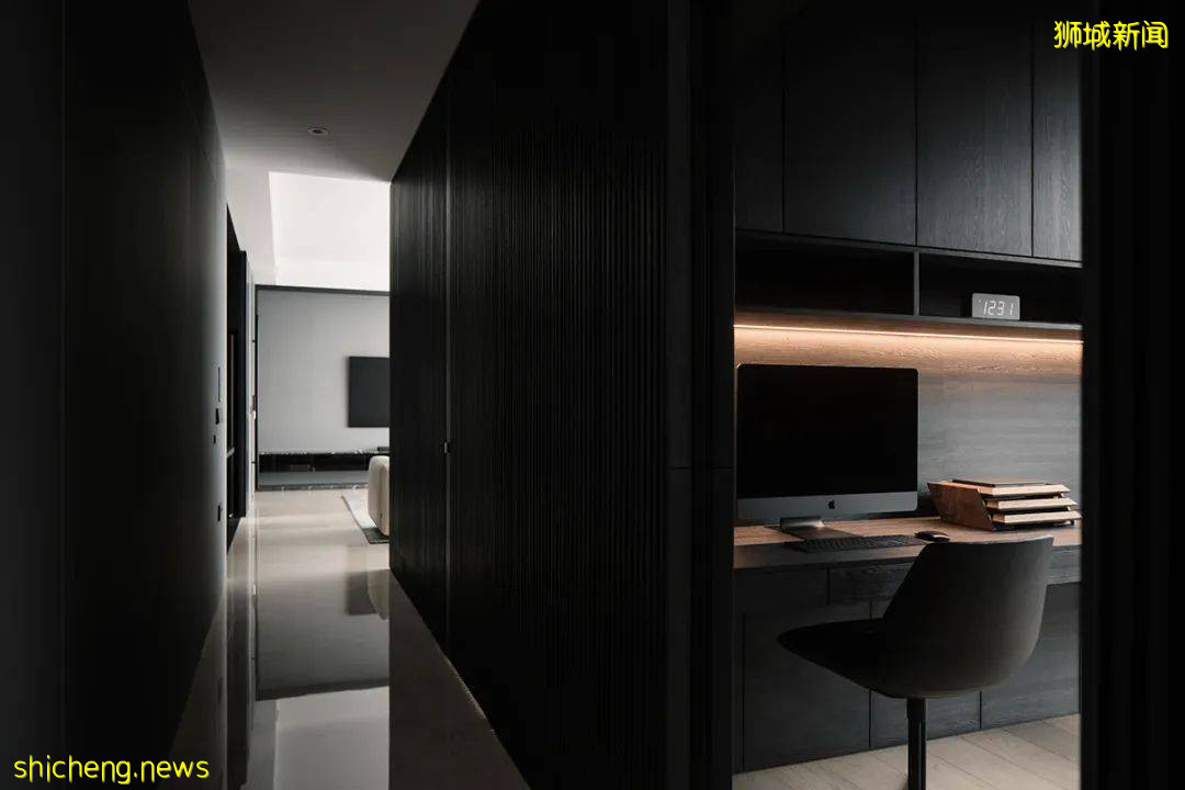146㎡ 黑色调公寓,打造别样的轻奢感