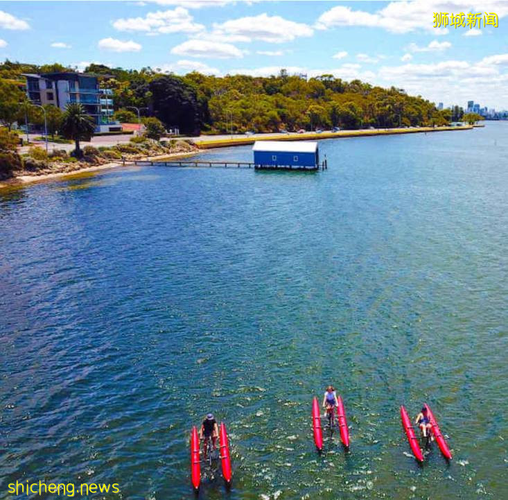 首家!新加坡也有水上自行车了,仅$30/时
