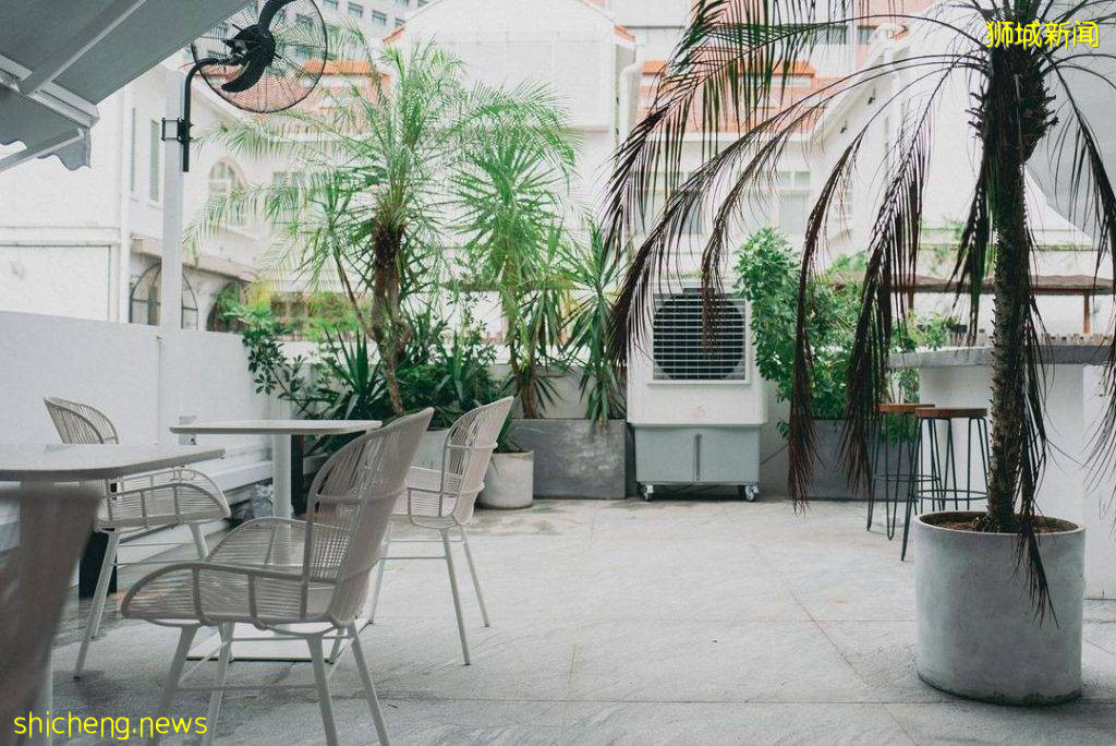 Tanjong Pagar屋顶Cafe“Canteen”📌户外阳台、螺旋阶梯,下一个网美打卡热点📷