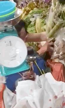 這名新加坡賣菜阿姨竟然在衆目睽睽之下,給蔬菜噴殺蟲劑