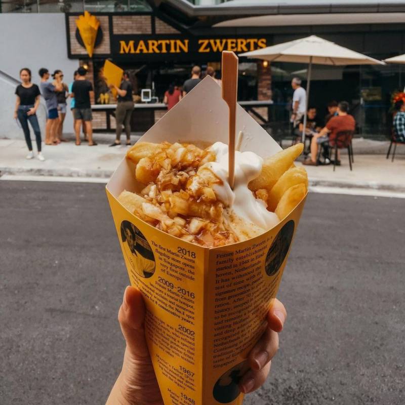 荷蘭薯條專賣店🍟 Martin Zwerts SG爆款厚切薯條+15種秘制蘸醬，滿滿一盒超過瘾