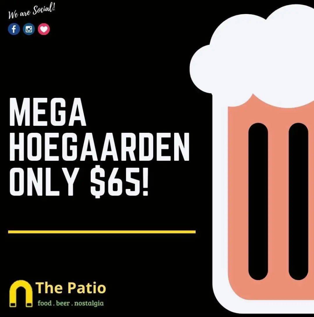 超超超大杯!一杯3.5升的Hoegaarden啤酒你見過嗎?幹了算你贏