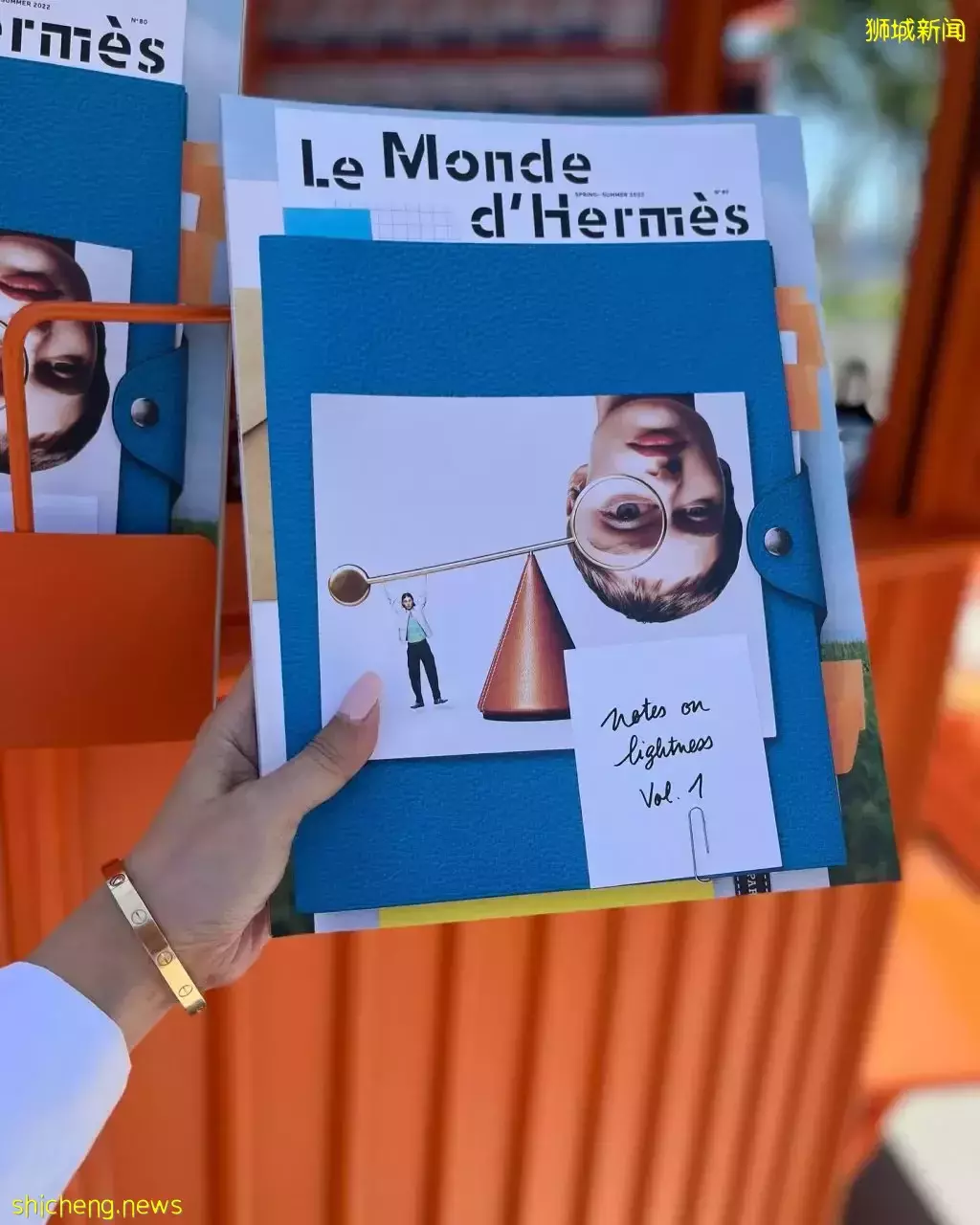 爱马仕MBS快闪活动！限定橙色网袋、花束、杂志免费领