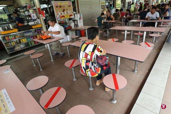 ◤肺炎疫情◢狮城公共场所实施 座位隔开 保持距离