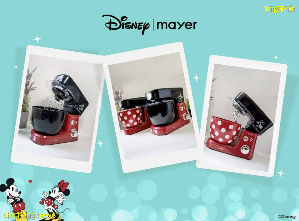 Mayer迪士尼联名款厨师机!新加坡8月1日开售!厨艺达人进阶必备