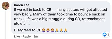 网上网民:新加坡是时候该返回半封城状态了