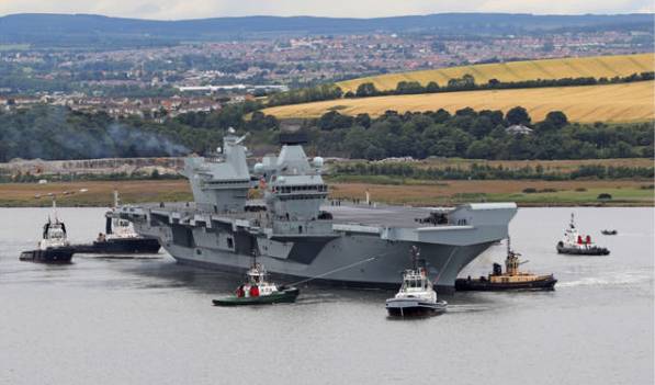 英最大航母“伊丽莎白女王”号将首次在印度、日本、韩国和新加坡入港