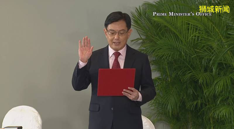 多圖!李顯龍宣誓就任新一屆的新加坡總理,反對黨議員也來了