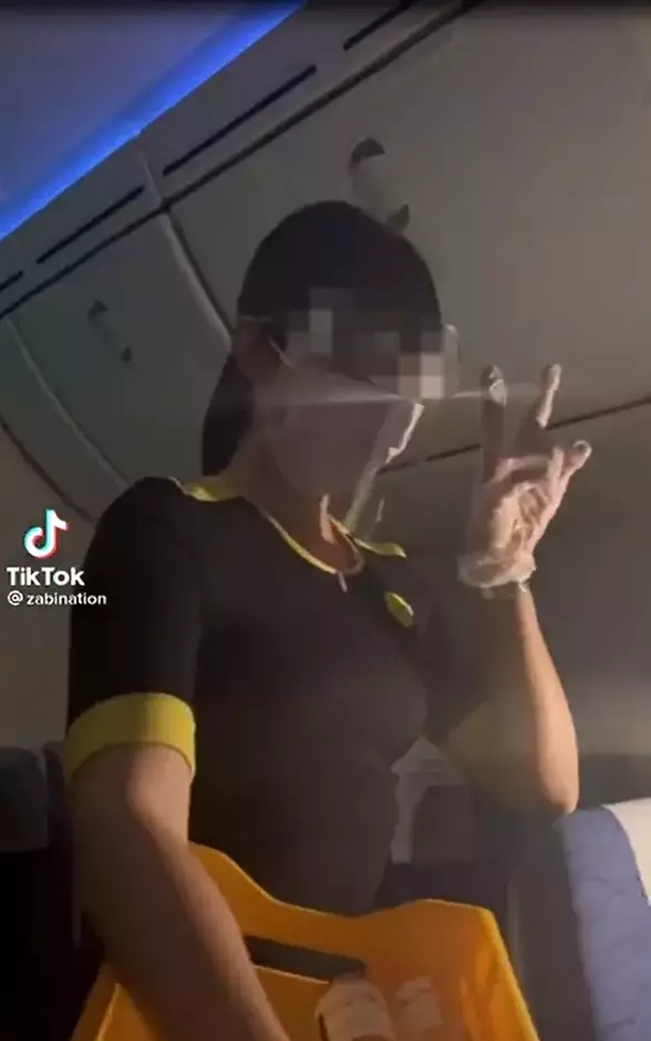 酷航空姐和洋人在飞机上大开派对？上身赤裸、不戴口罩还喝酒