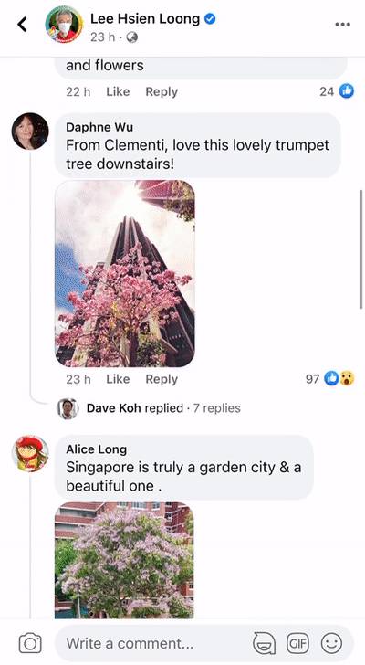 李顯龍總理發了一個帖子，評論區瞬間被淹沒