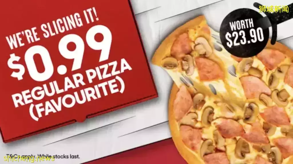 Pizza Hut超级优惠🍕 三月份披萨只需S$0.99！使用促销代码即可兑换一份🤤 