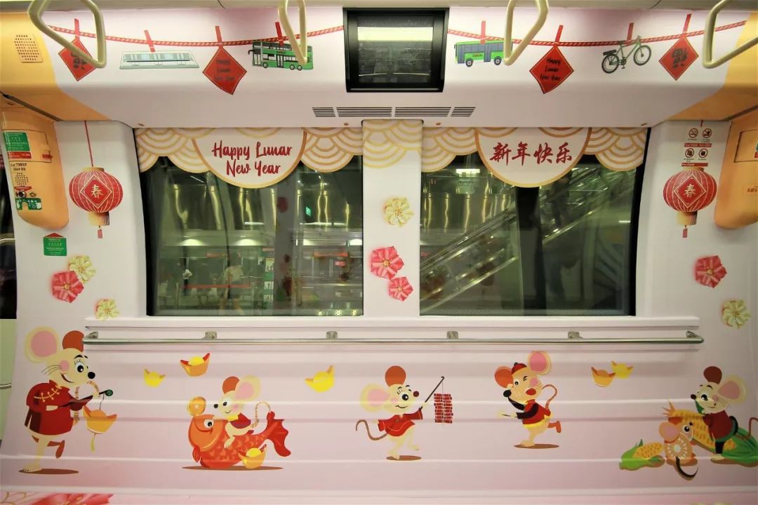 新加坡地铁车厢、站台，有大批老鼠出没~