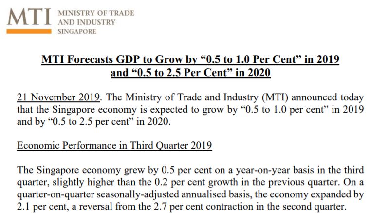 新加坡2019年经济增长近乎为0