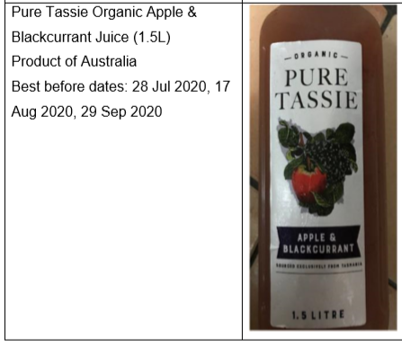 食物含有害物质,新加坡食品局紧急召回