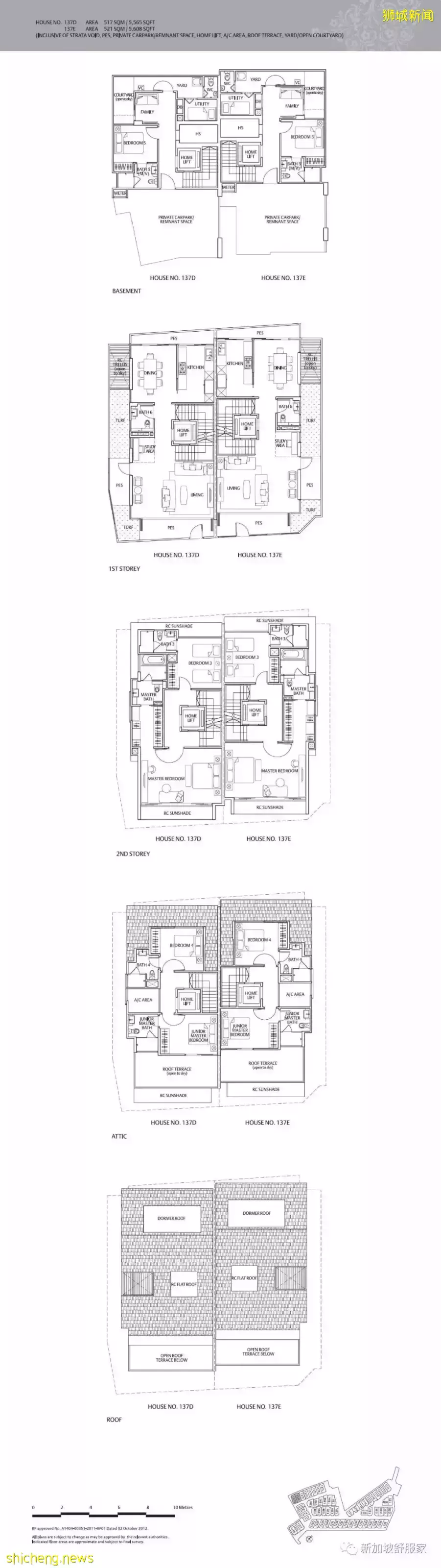 豪華聯排別墅！The Whitley Residences 現房！D11諾維娜富人地段 永久地契 學區 最後幾套