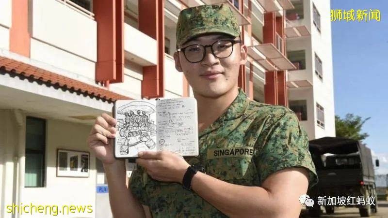 新加坡阿兵哥用畫作“揭秘”德光島上的軍旅生涯