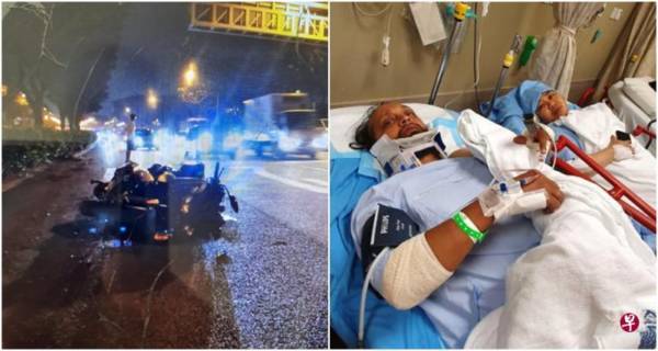 共乘摩哆被撞飞 夫妻上网寻目击者