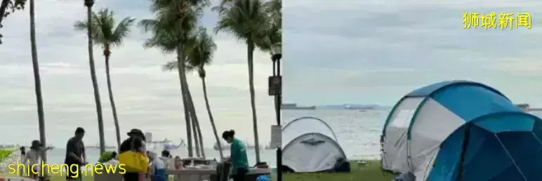 新加坡露营烧烤活动开启,公园烤肉飘香帐篷群立