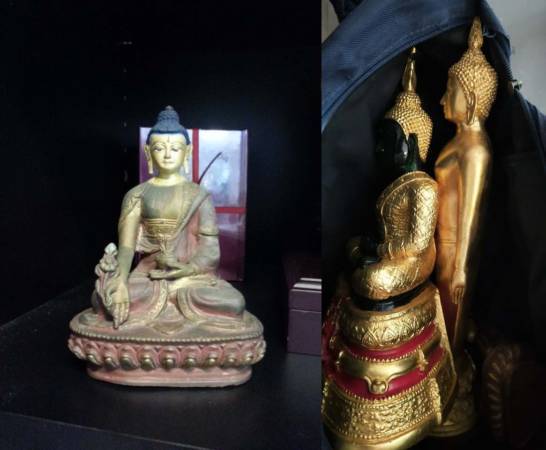 男子提袋子寺庙徘徊 抢走六樽佛像 溜之大吉