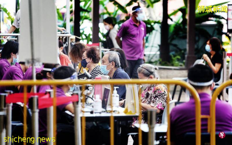 狮城长者不必预约  等15分钟就能打疫苗