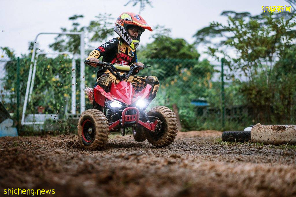 新加坡首家戶外越野摩托基地🏍️ 小朋友體驗價只需S$15🤩 即將推出成人體驗場 .