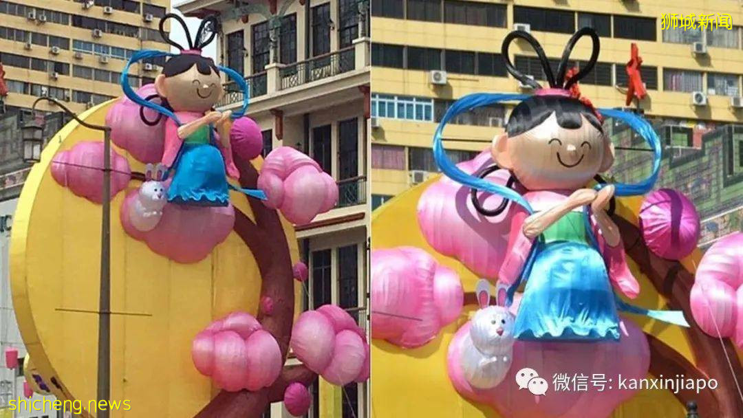 牛车水中秋灯饰剧透!这么多年终于见到正常版嫦娥了