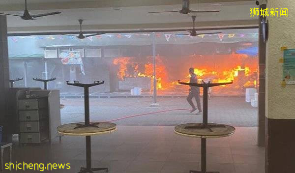 一摊起火蔓延15摊狂烧 食阁摊主料损失数十万