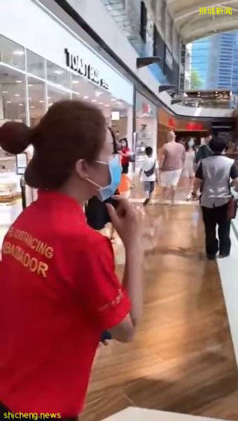 ◤獅城疫情◢ 逛名店不戴口罩 婦女還罵社距大使