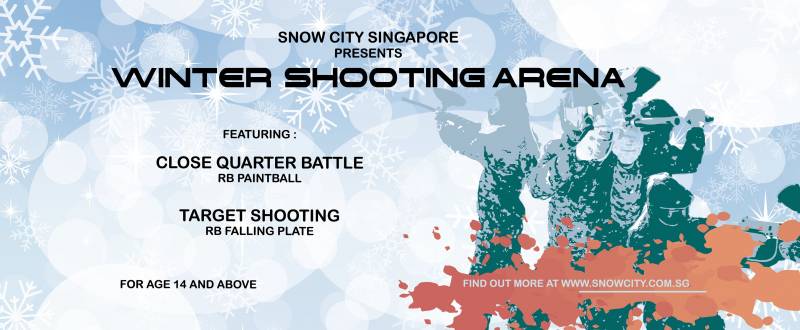 新加坡最冷的射擊競技場! 由 Snow City 精心打造 · 堪稱真人版絕地求生 · 刺激戰場狂飙腎上腺素 ! 你確定不來體驗一下