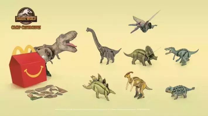 麦当劳推出全新侏罗纪公园恐龙Happy Meal！快来收集限量恐龙玩具吧