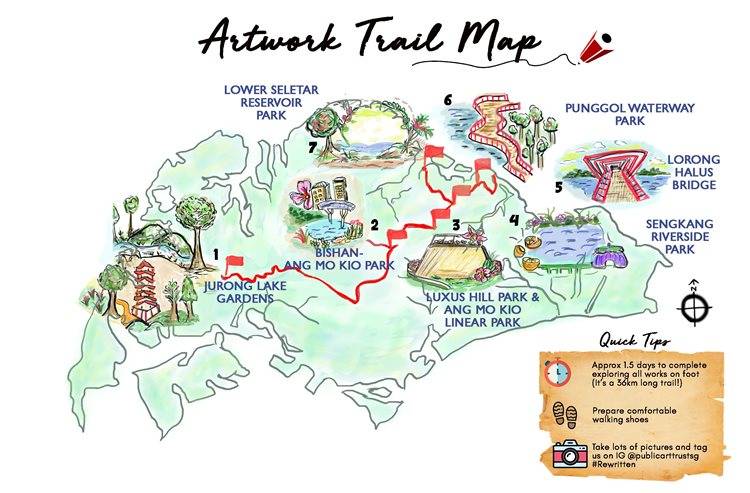 海岸步道全新装置✨ 14个艺术作品，穿梭8大公园🌳全长36KM，限时展出至6月6日✨ 