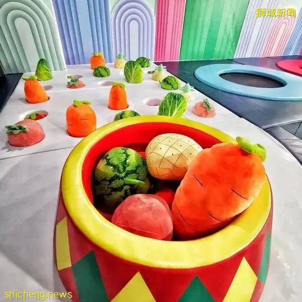 新加坡全新糖果色游乐场开业，遛娃又有新去处