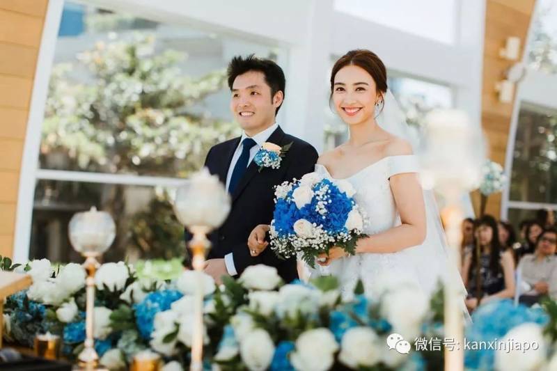 香港最美港姐，风光嫁给青梅竹马的新加坡医生