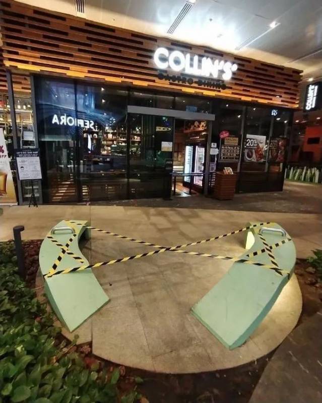 新加坡用膠帶做了一場大型公共藝術