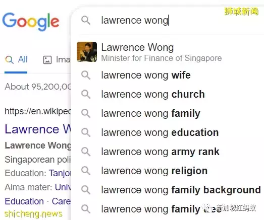 新加坡未来总理成为谷歌热搜焦点 猜猜网民最好奇什么