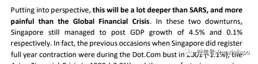 星展银行：新加坡2020年恐面临比SARS、全球金融危机更严重的经济全面衰退