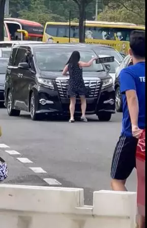 称休旅车司机挑衅儿子单挑 “挡车大妈”:护子心切才理论