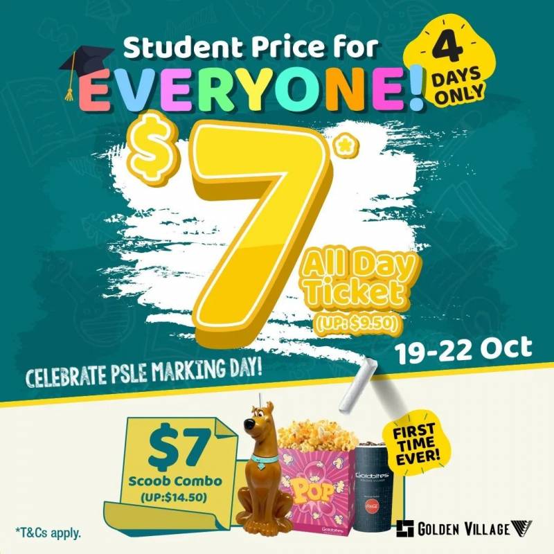 GV看戲7塊錢電影票回來了!僅限4天!不用學生證也能享受7塊