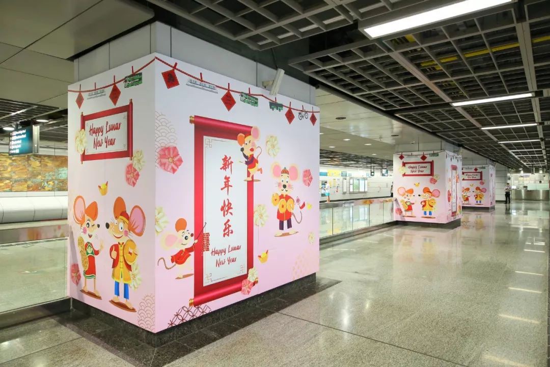 新加坡地铁车厢、站台，有大批老鼠出没~