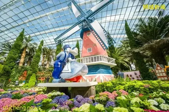 滨海湾花园花穹和云雾林双展览!绣球花+哥斯达黎加胡姬花限时展出,要看要快啊~💐