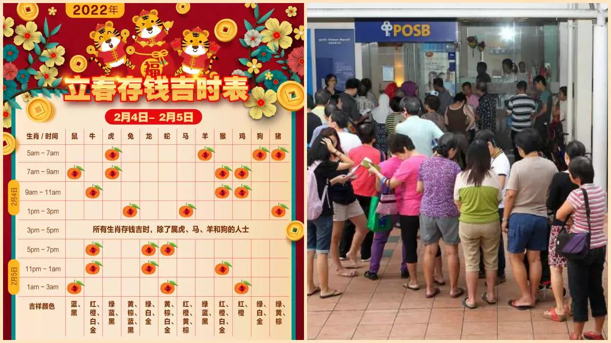 2022年立春（2月4日）银行存款的最佳日期和时间出炉啦！ huat啦