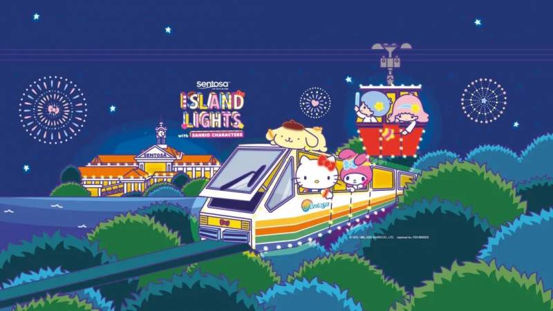 凱蒂貓、美樂蒂空降聖淘沙海灘！超萌超閃Island Lights入場免費