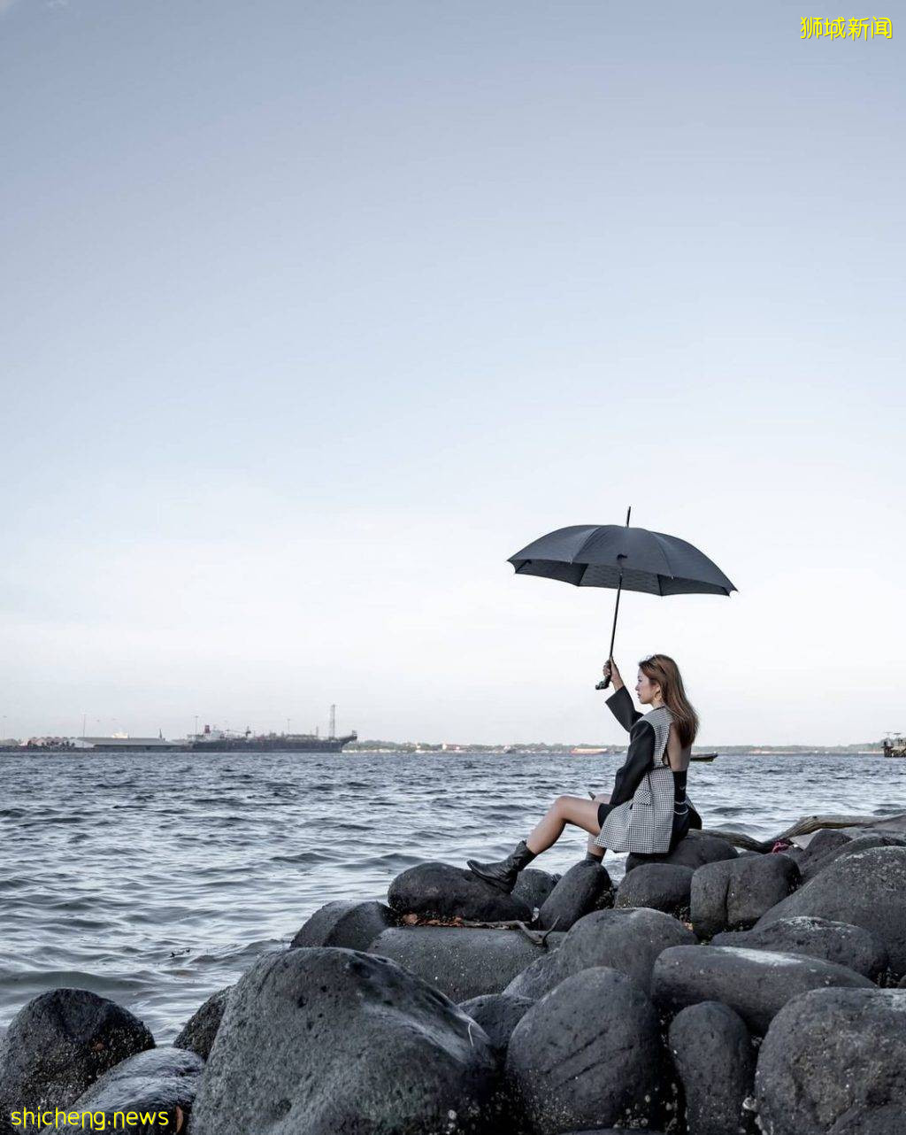 小众海滩打卡🌊 Punggol Beach布满小石子的海滩!享受微风轻佛、观赏海岸景色✨