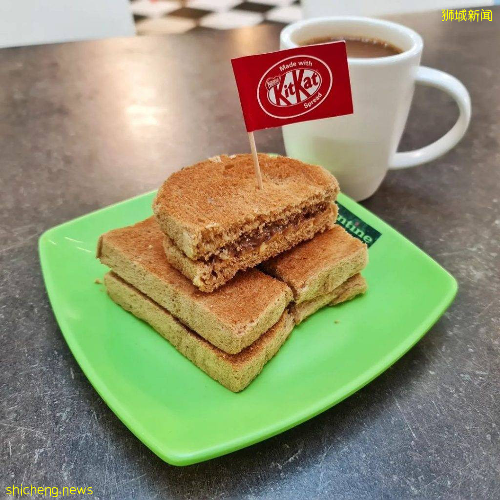Kopitiam & Foodfare限時推出KitKat吐司🍞醇厚香甜巧克力醬,吃了欲罷不能🍫直到9月30日