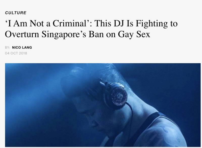 这个国家立法：同性恋会以乱石处决，新加坡的态度呢